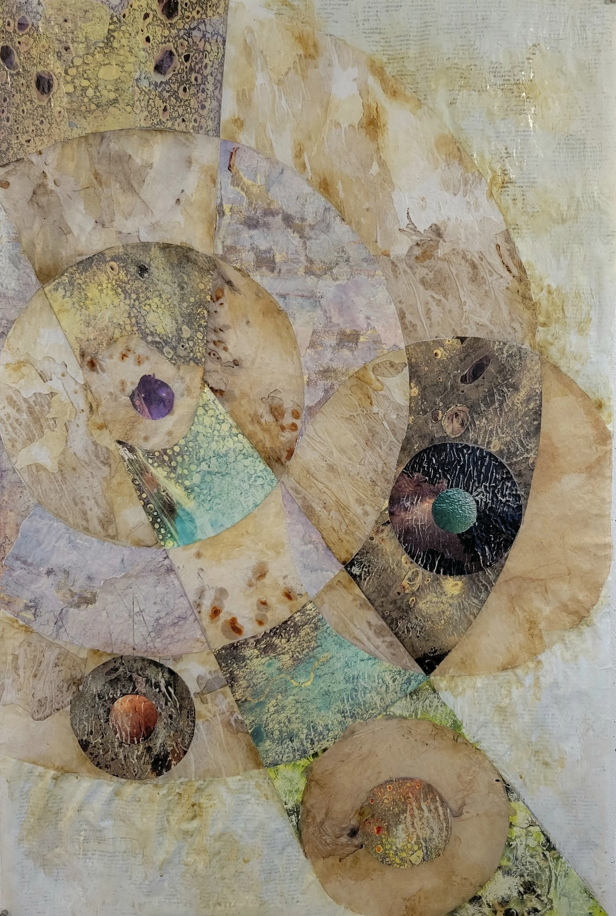 It's easy to get lost
Collage with mixed media on vellum
36" x 24"  (2024)