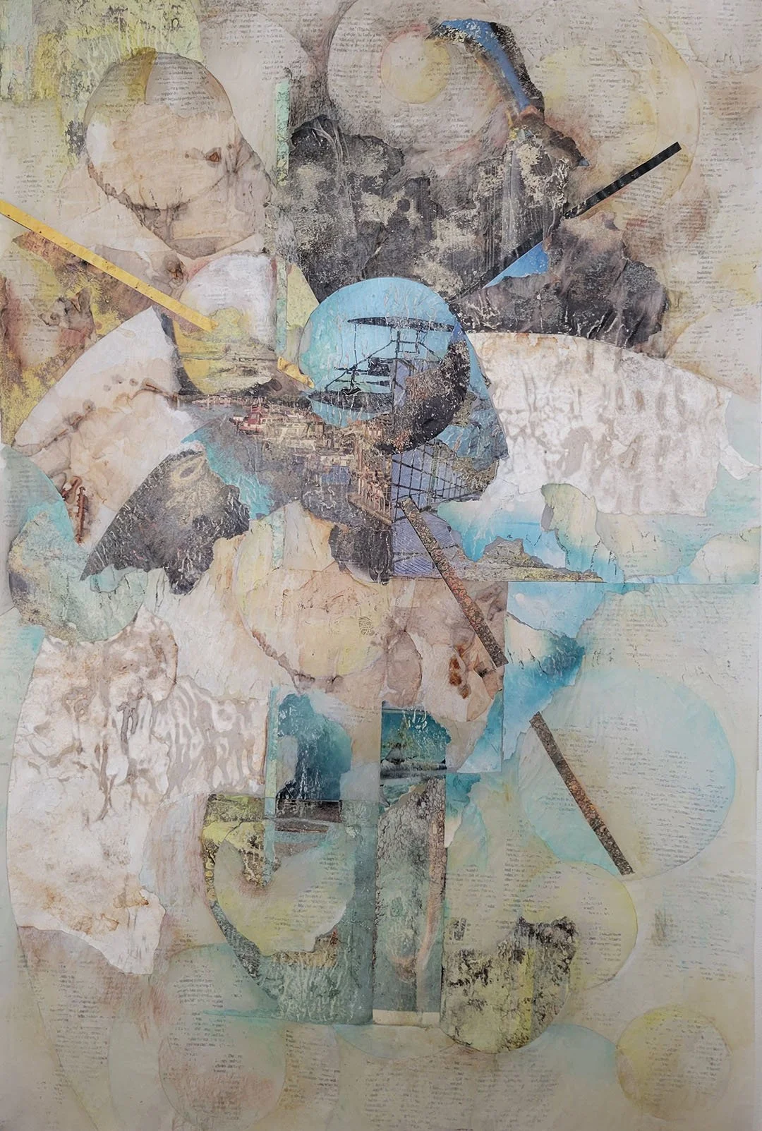 How memory works
Collage with mixed media on vellum
36" x 24"  (2025)