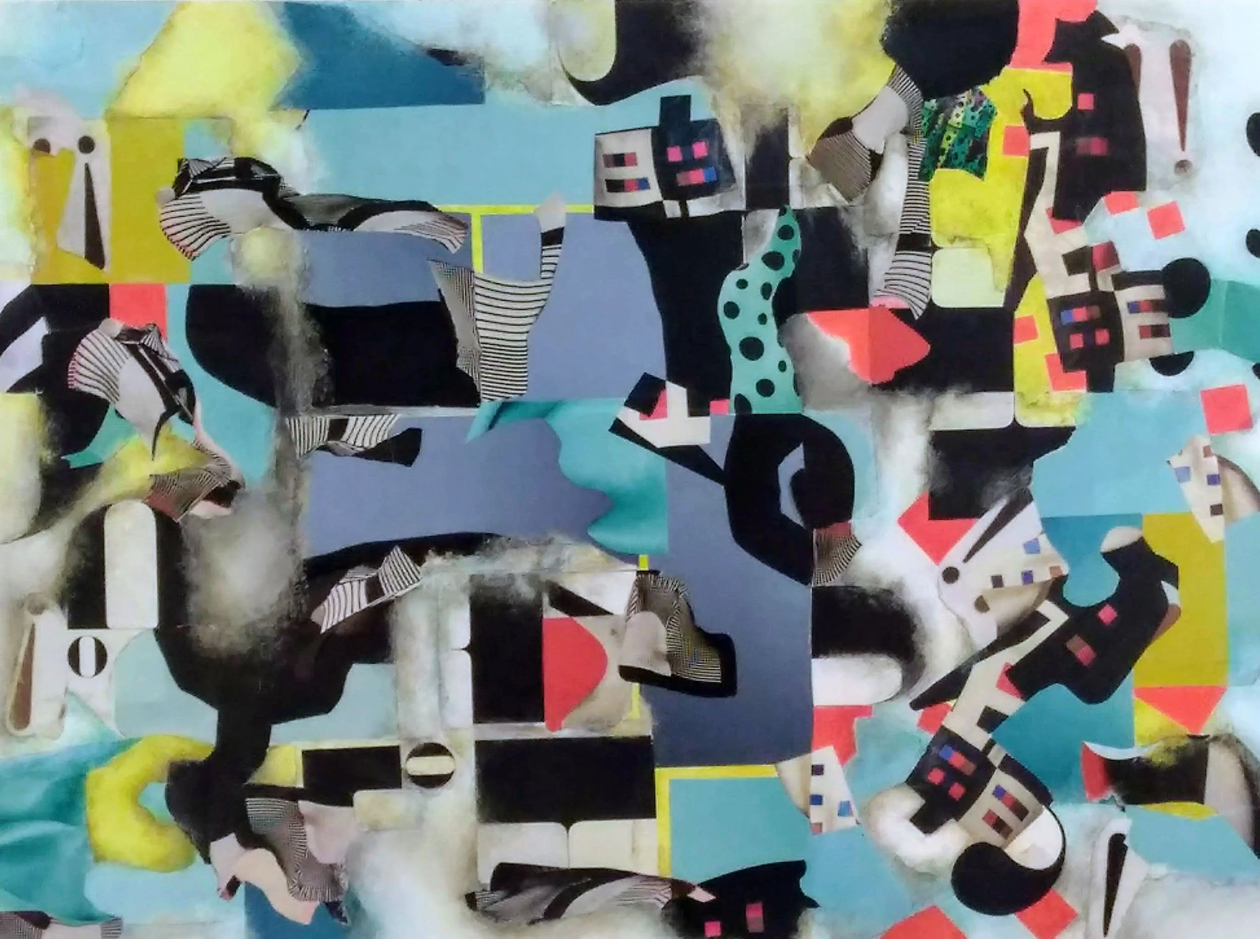 Gaming
Collage with mixed media on Bristol
18" x 24"  (2019)