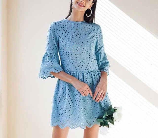 Hollow Out Flare Dress