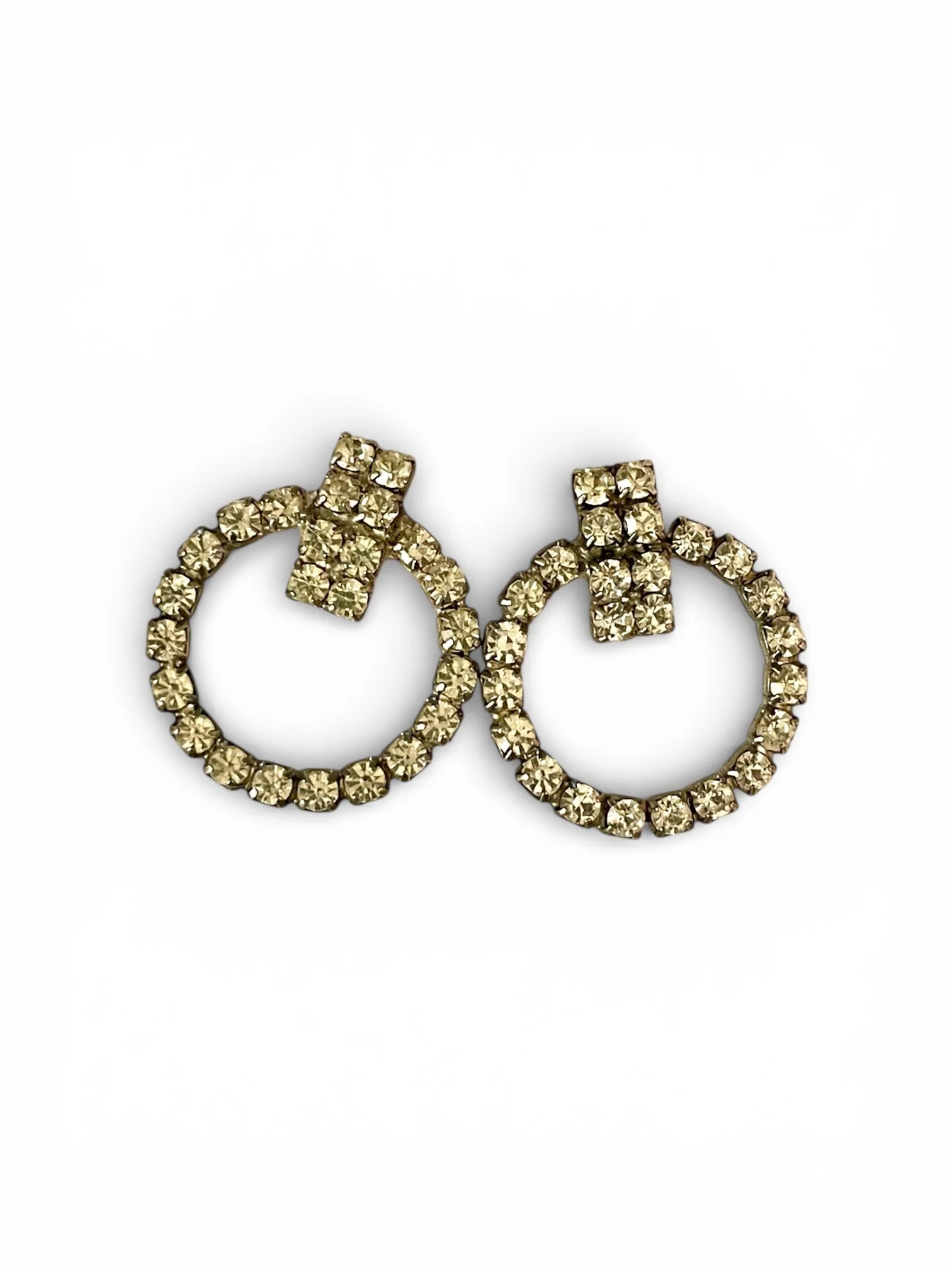 Vintage Rhinestone Post Earrings