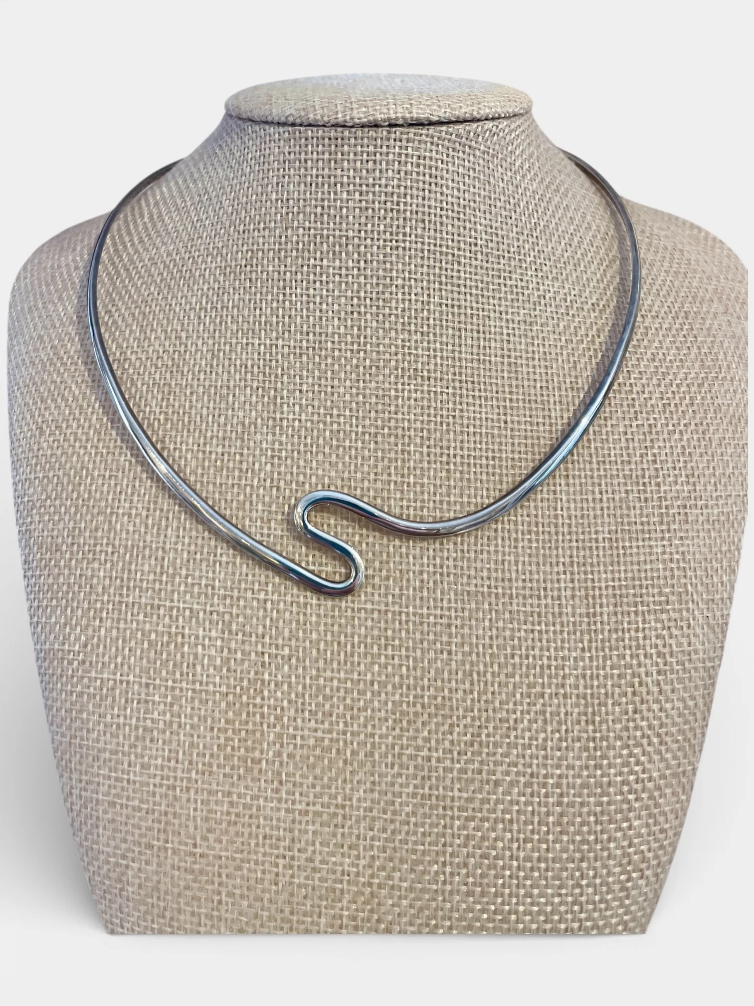 Mexican Silver Collar Necklace