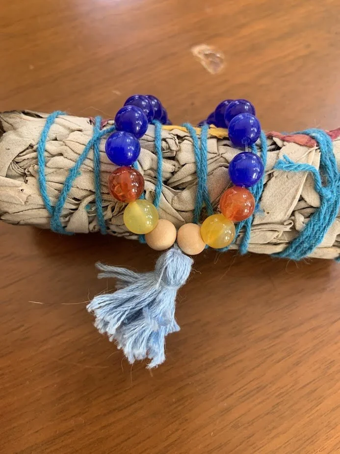 Azurite Mala Bracelet