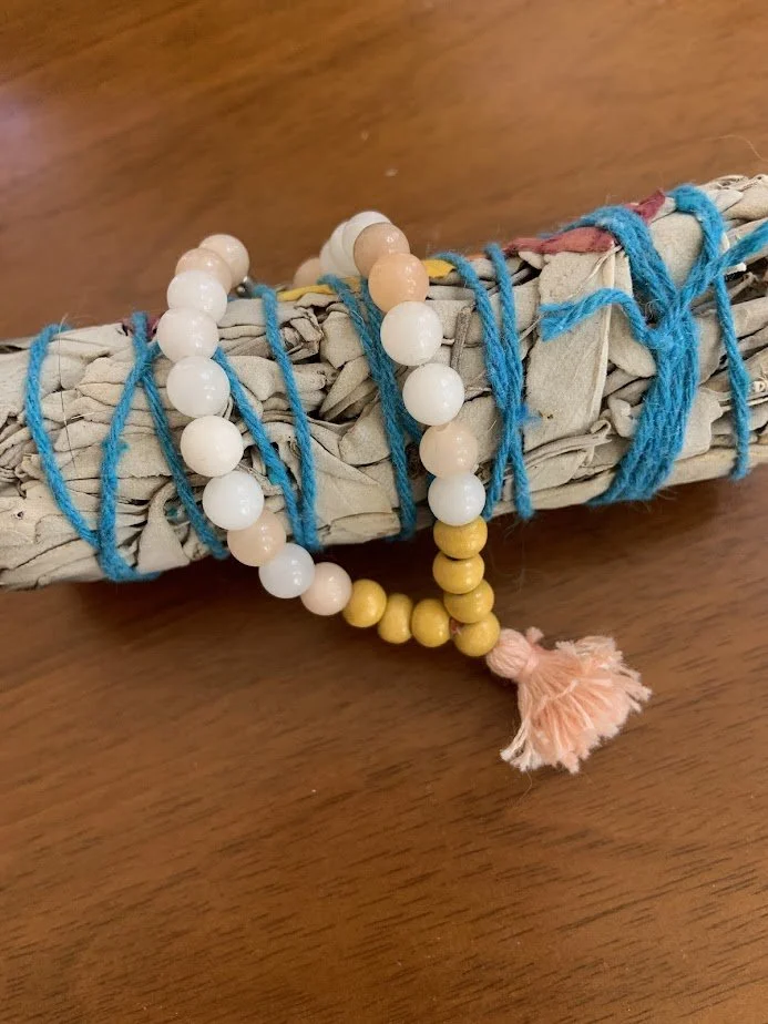 Pink Aventurine Mala Bracelet