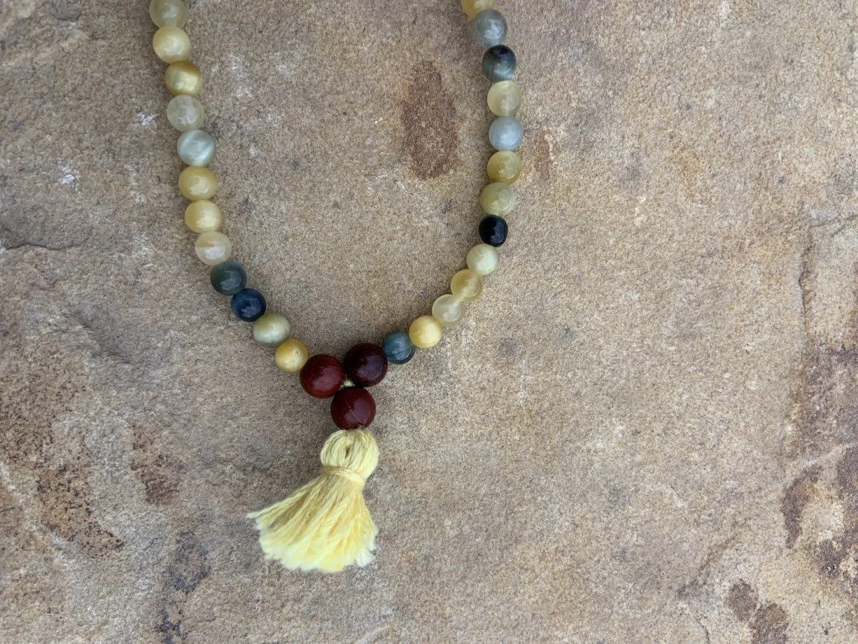 Golden Blue Tiger’s Eye Mala
