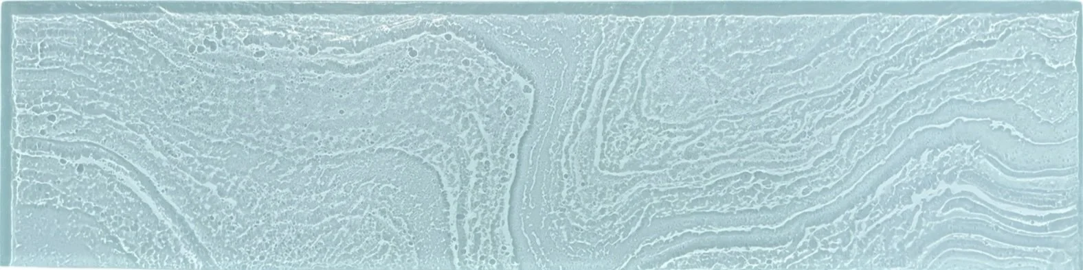 Close-up of ice with intricate patterns and textures.