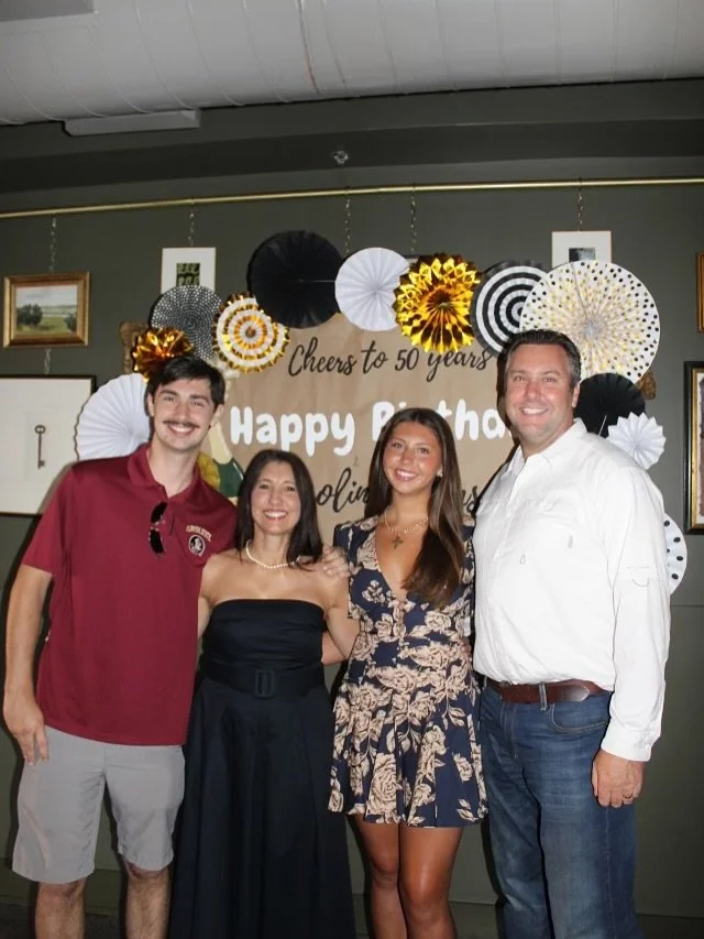 I had the best time celebrating my 50th with the beautiful party put on by my mom and Josh, a great weekend at the lake with great friends and lunch with my twin at Conners. Special thanks to the many friends and family from near and far who joined u