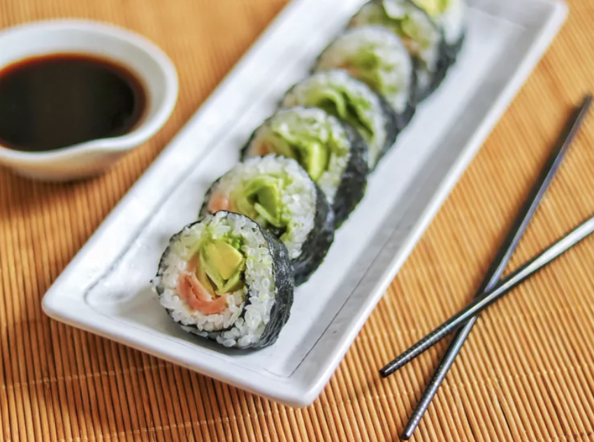 Smoked Salmon Sushi Roll