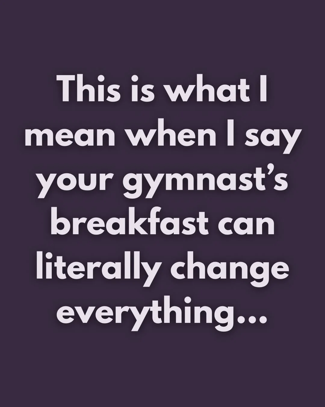 Comment BREAKFAST below to snag my 30+ quickie breakfast combos out of my new quickie breakfast book for gymnasts!!! Gym moms are LOVINGGG it 😎🔥

Prepare for easier mornings and a happier, healthier gymnast 🤸🏻&zwj;♀️🍏💕 

#Gymnastics #gymnastics