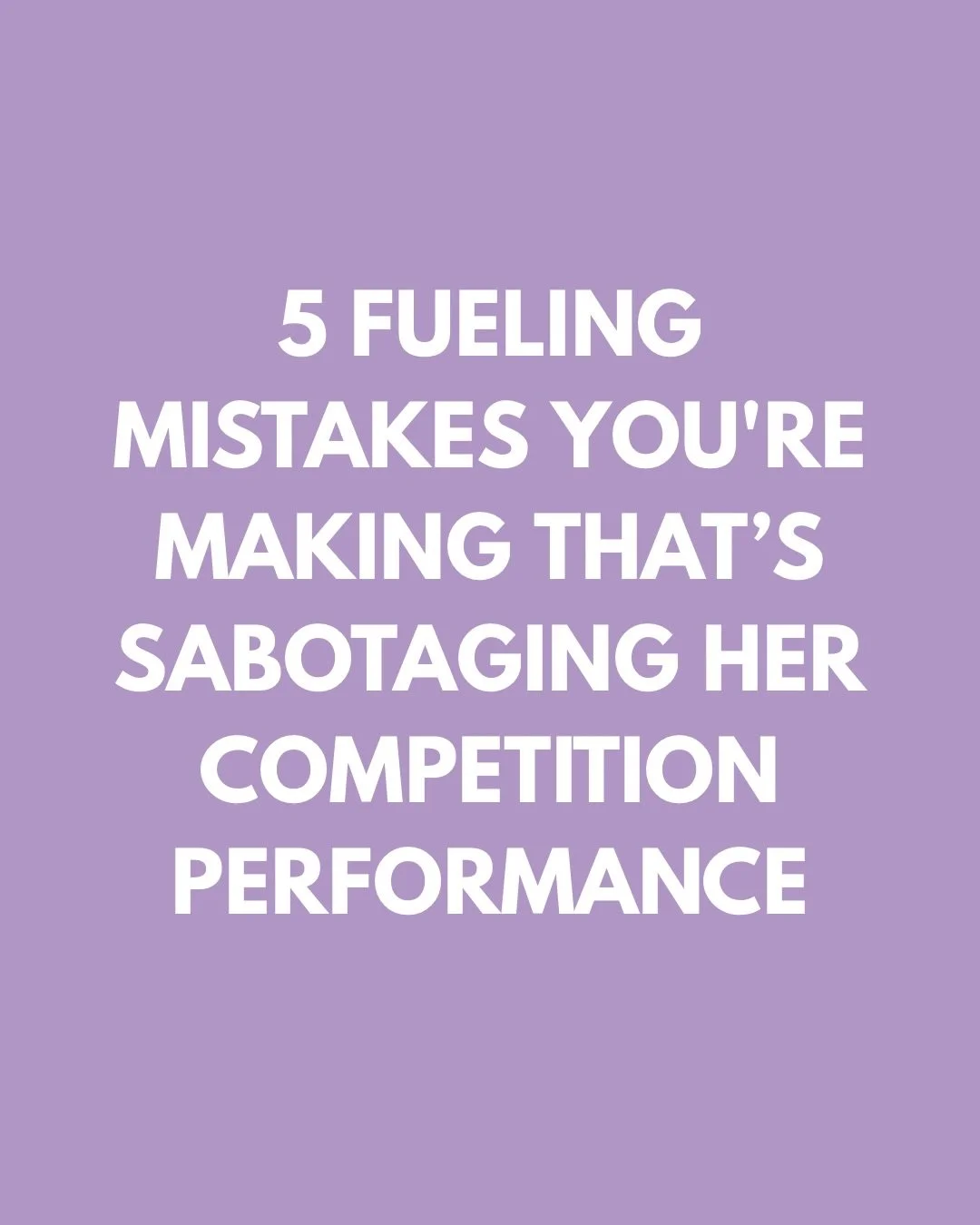Comment MISTAKES below and I&rsquo;ll send you my top 5 meet day fueling mistakes I see gymnasts make ALL the time so that you can avoid them next gymnastics competition! 🤸🏻&zwj;♀️🍏💕 

#Gymnastics #gymnast #gymnasticsnutrition #gymnastnutrition #