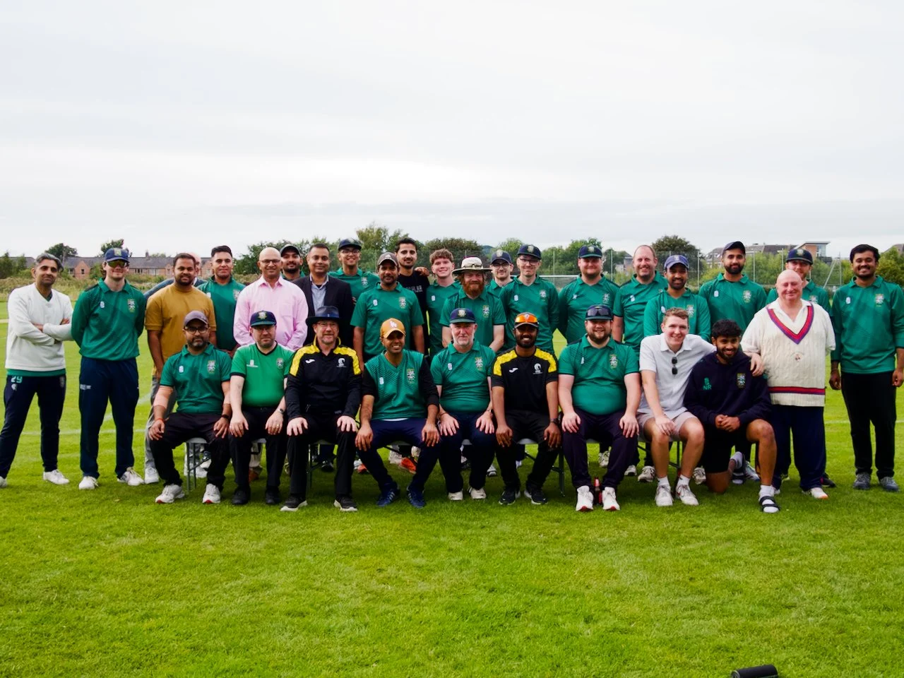 Players and officials from the Centenary Match