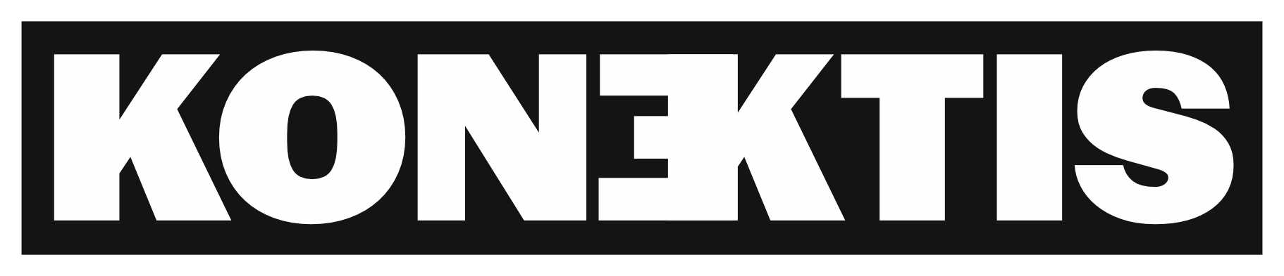 KONEKTIS WHITE ON BLACK