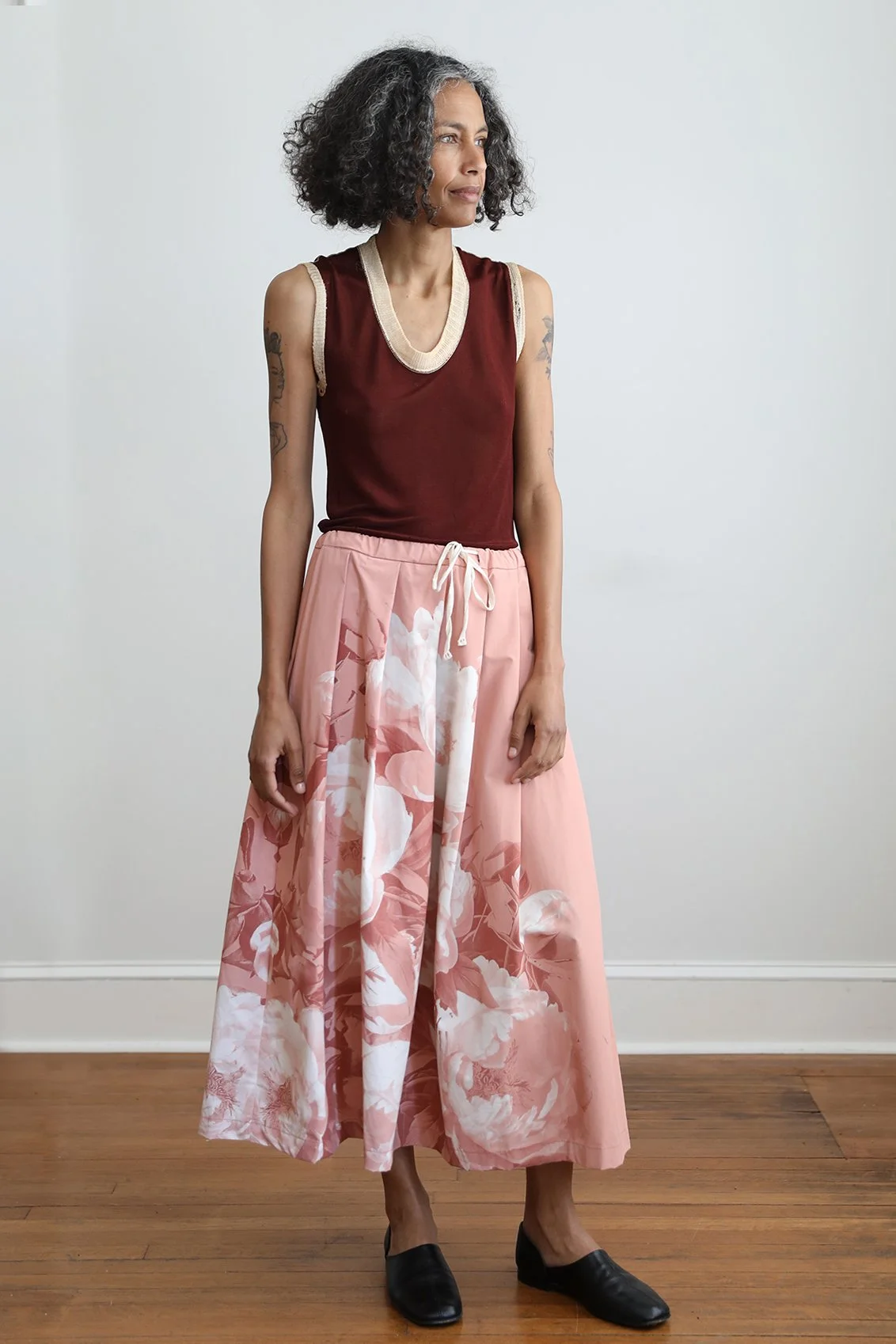 Pink Handprinted Edition 1 Skirt