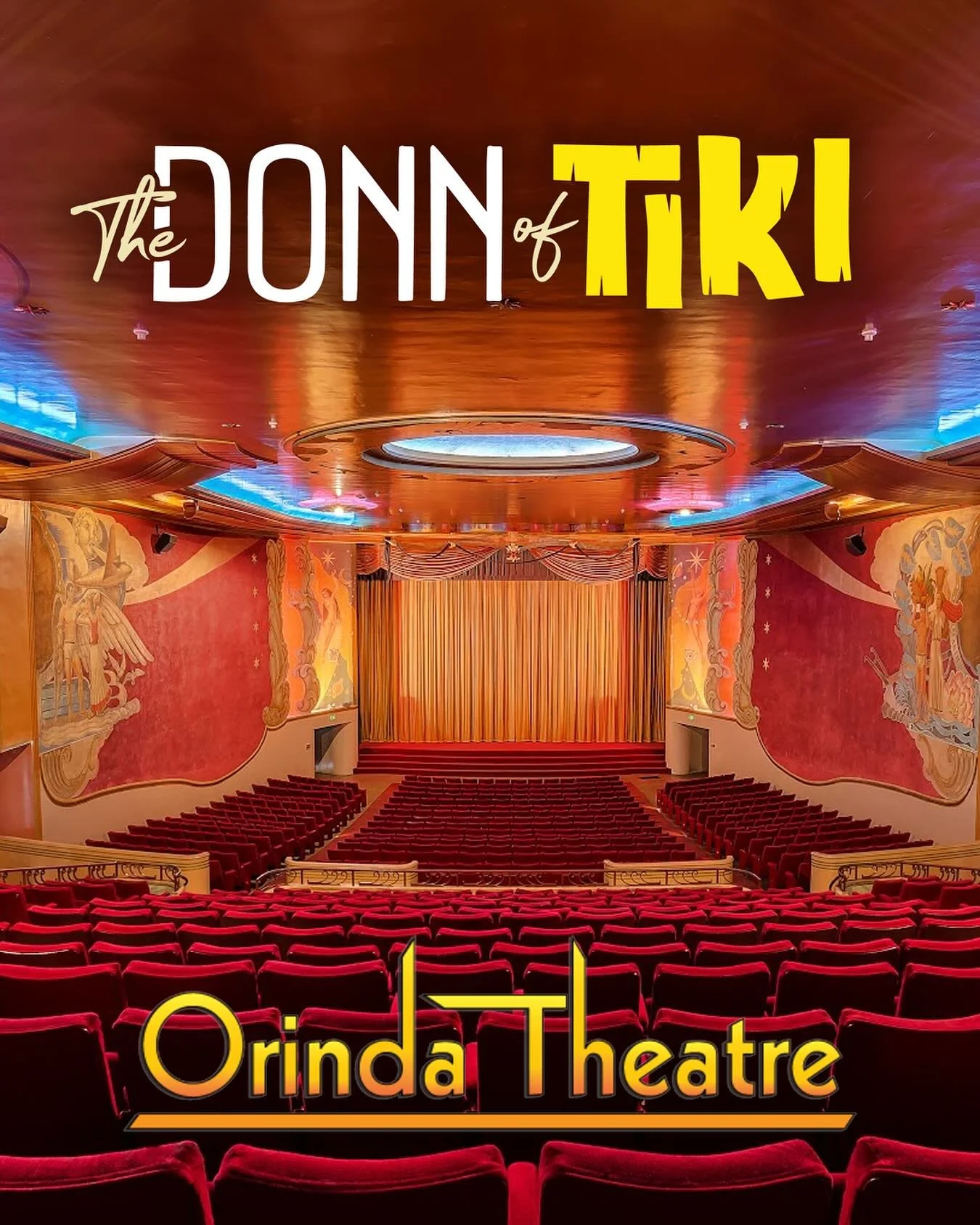 🎬🌺 Tiki Night in Orinda! 🌺🎬

Join us at the historic Orinda Theatre for a special screening of The Donn of Tiki! 🍿✨

📅 Friday, September 19
⏰ Screening at 7:00 PM

🍹 Before &amp; After Party at Boo Loo Lounge &ndash; sip on amazing tiki drinks