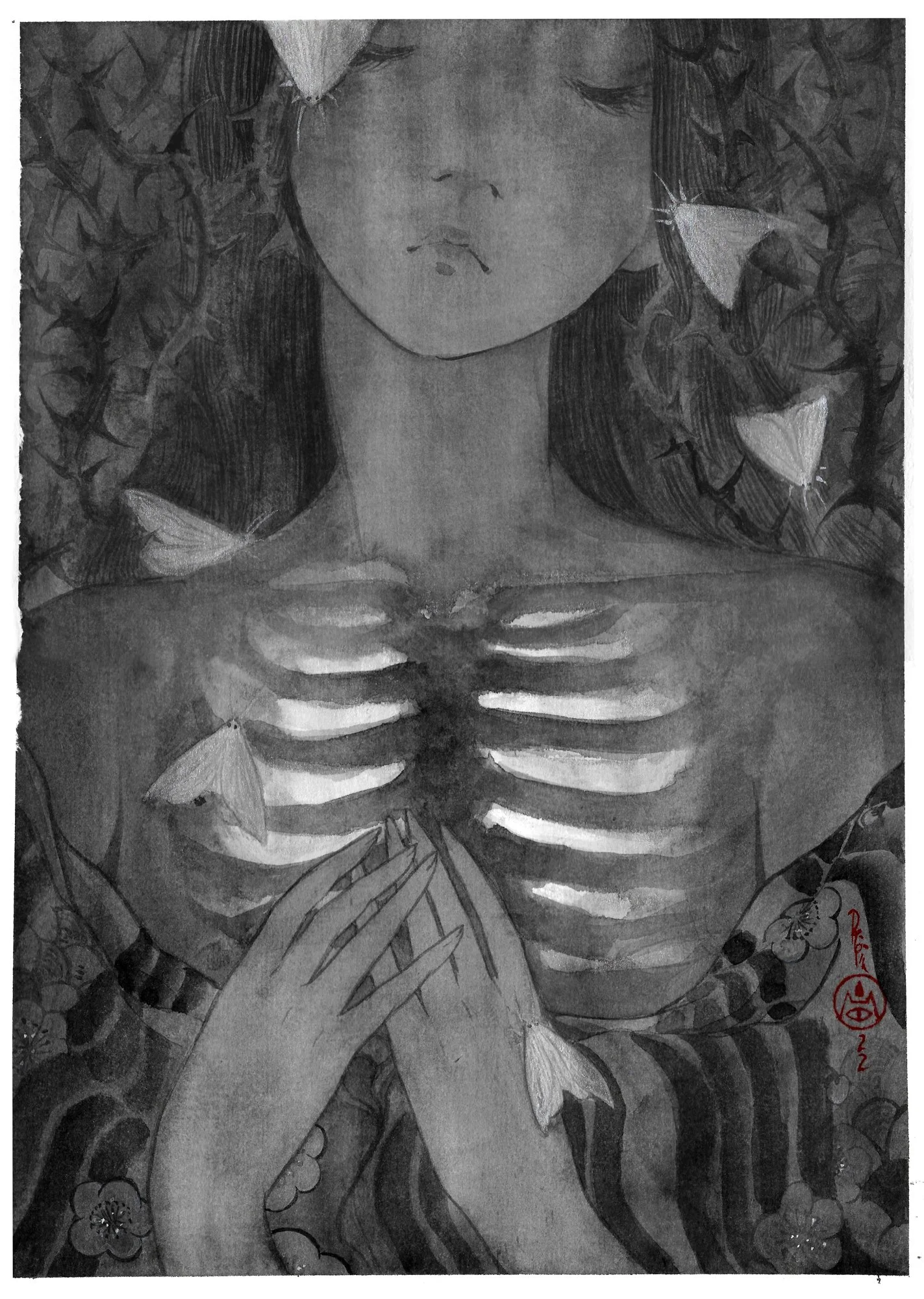 "Preservation" Original Ink Painting