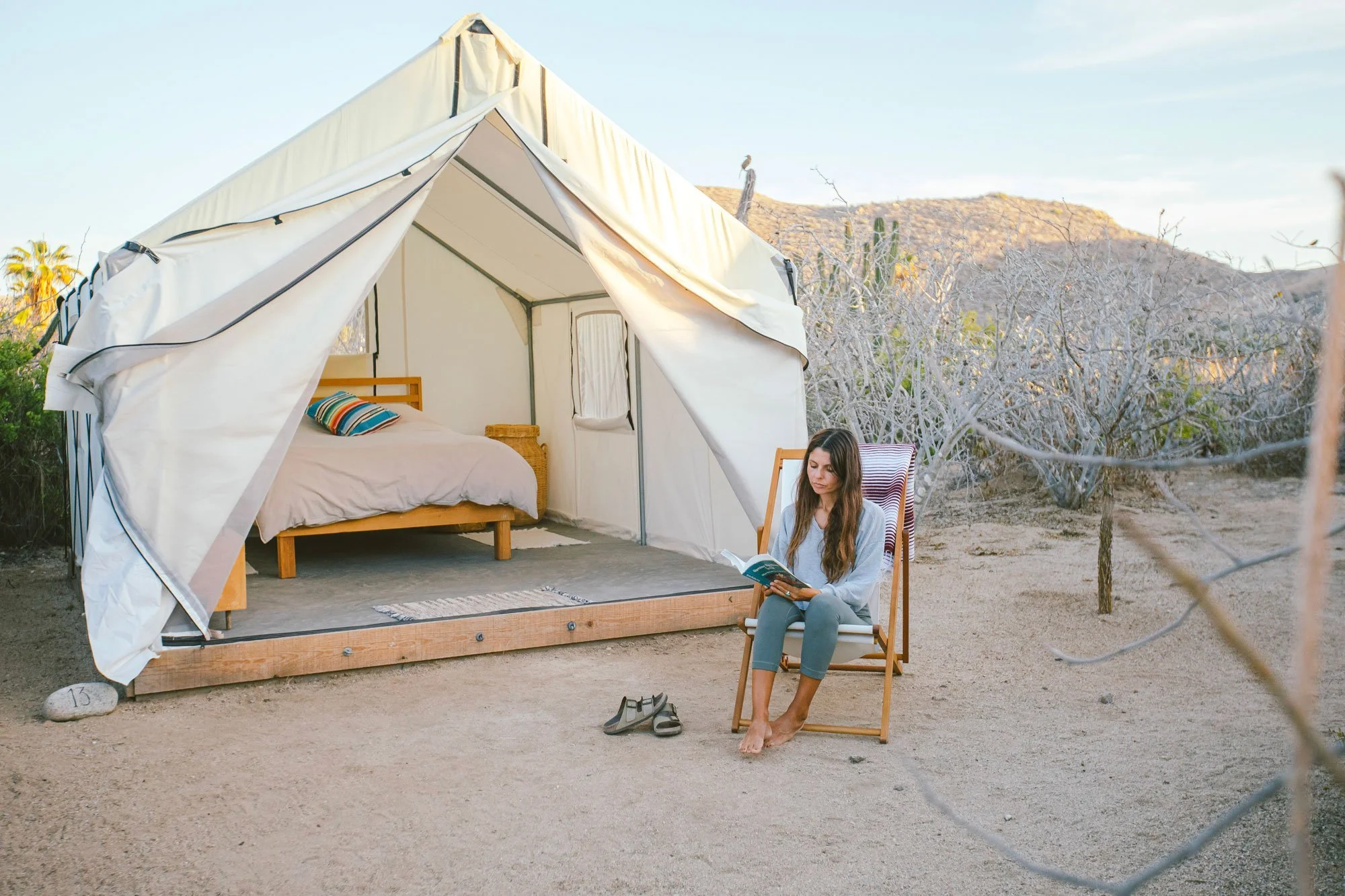 Glamping tent