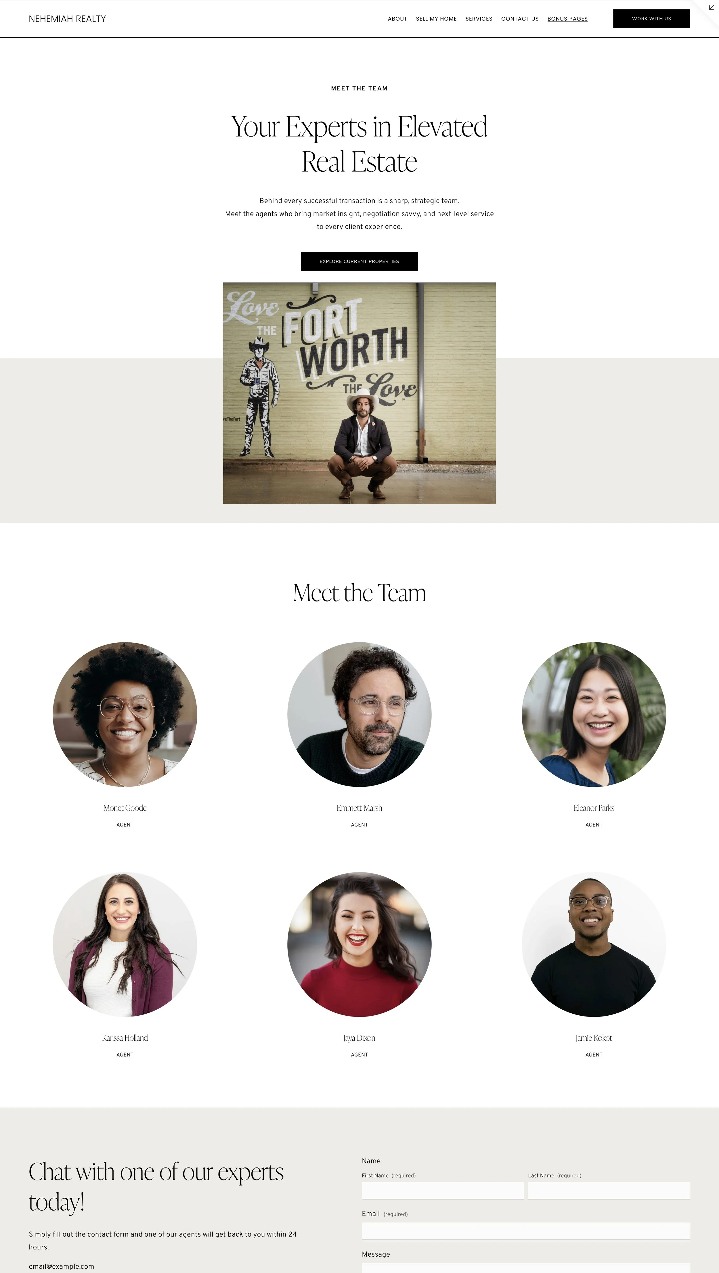 This is the services page for the photography squarespace website template.  