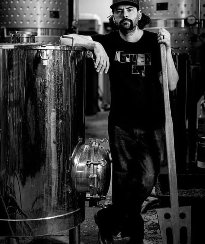 Head brewer Jeremiah Boone in a brewhouse