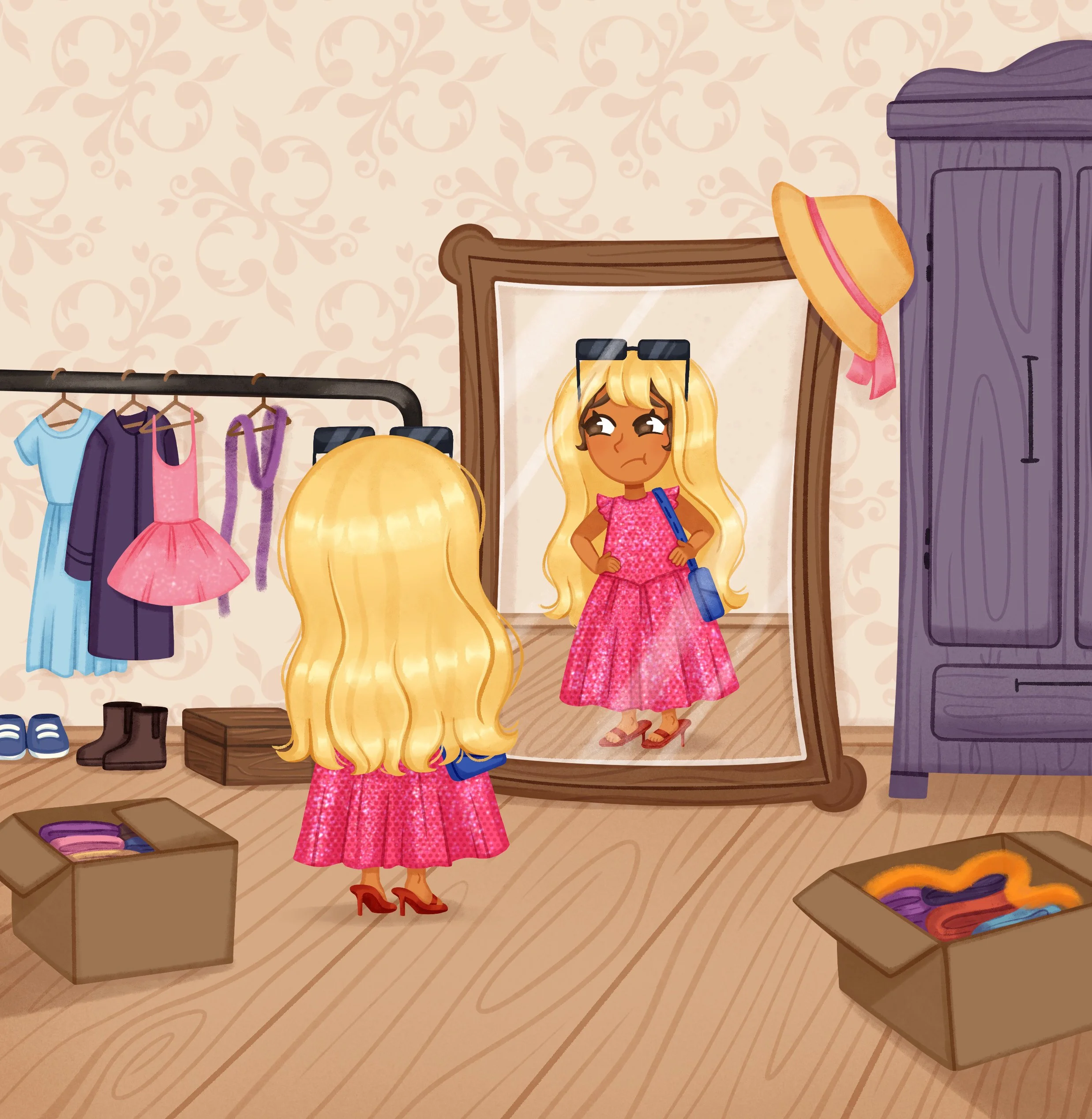 illustration picture book girl