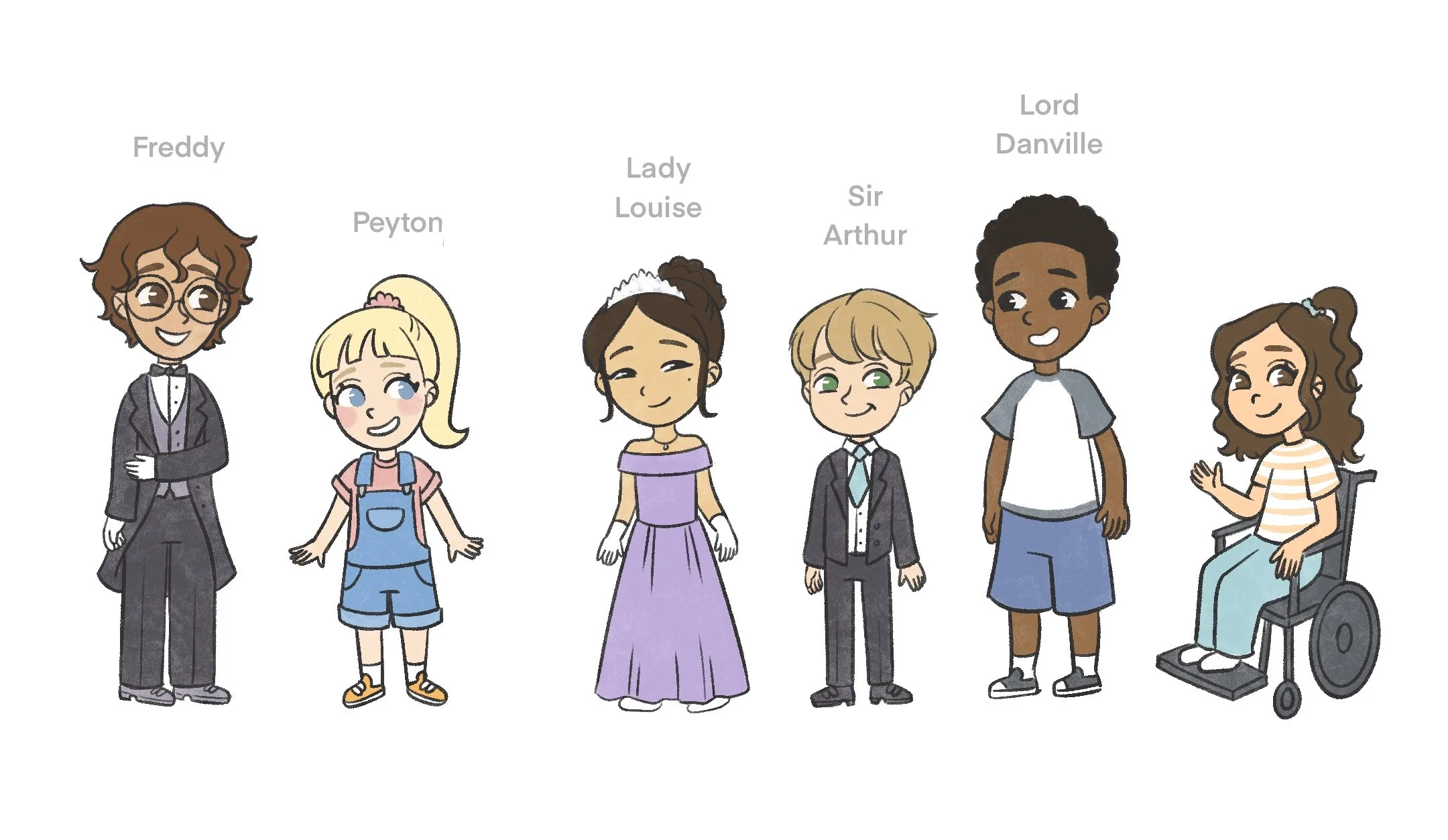 character design of the book characters
