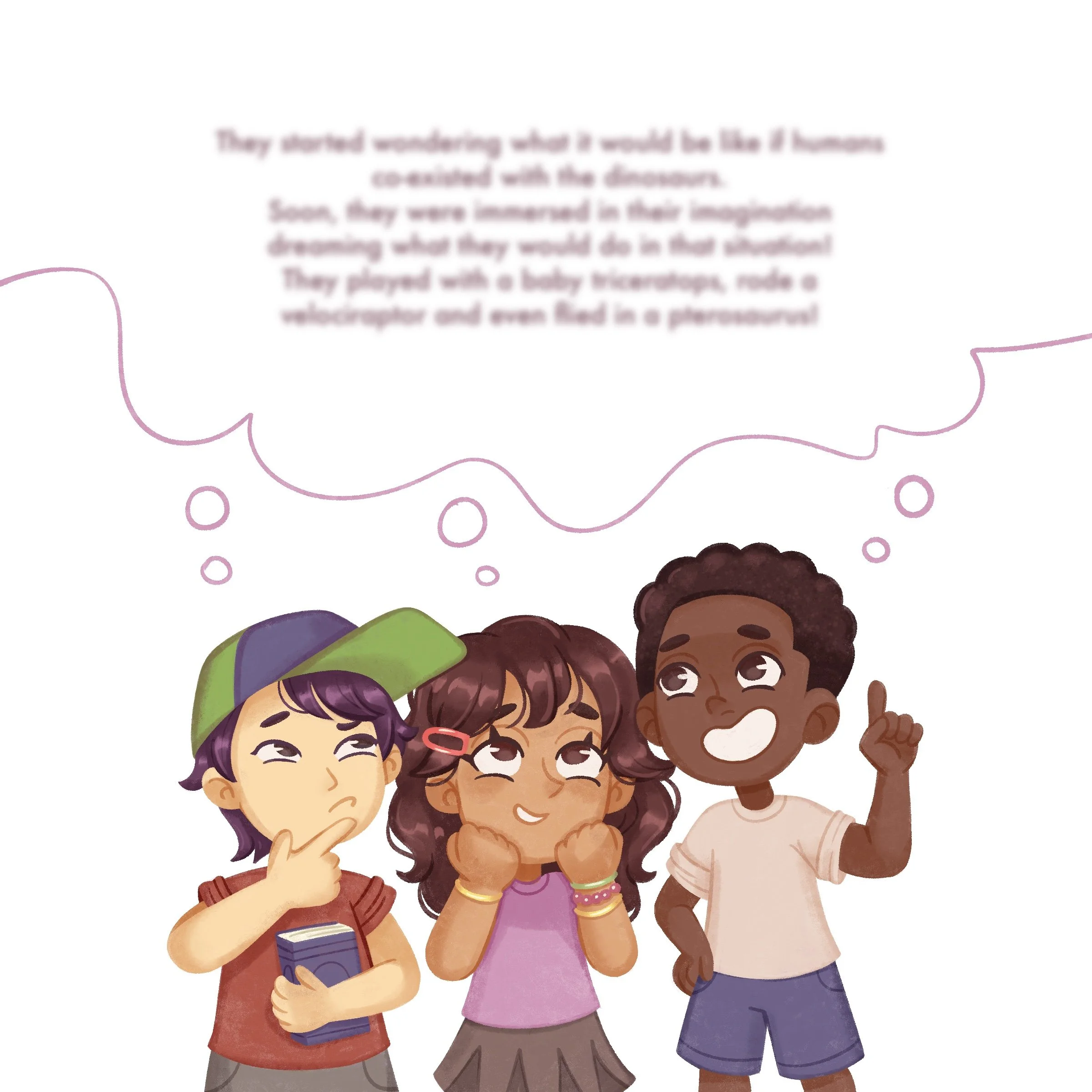 spot illustration of children's book characters
