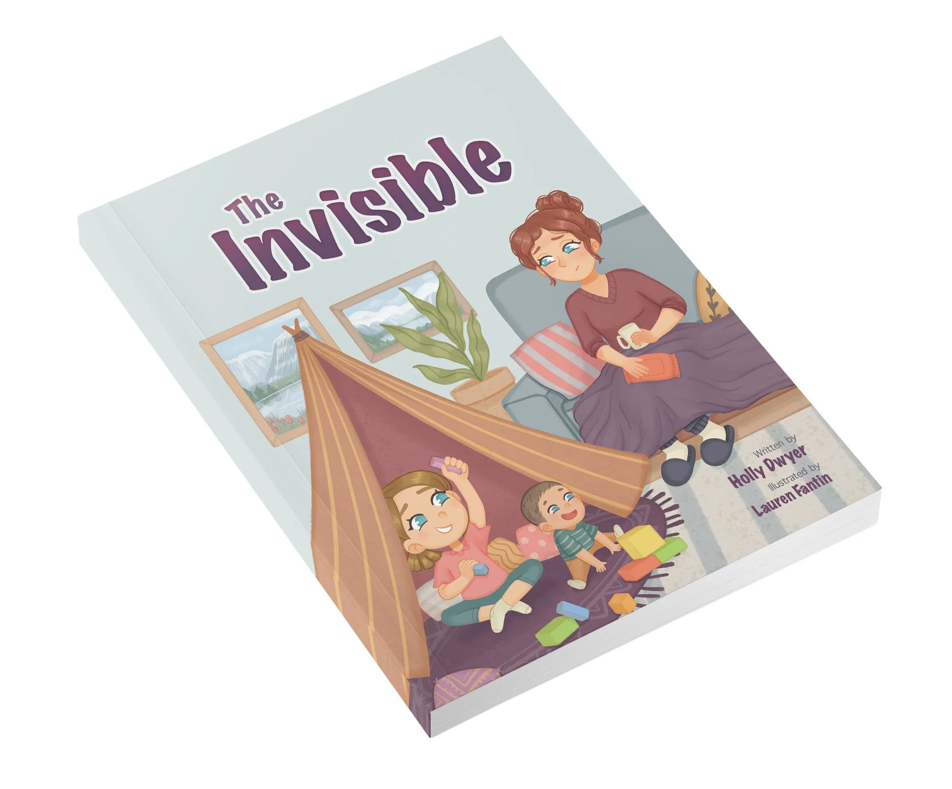 picture book illustration cover mockup