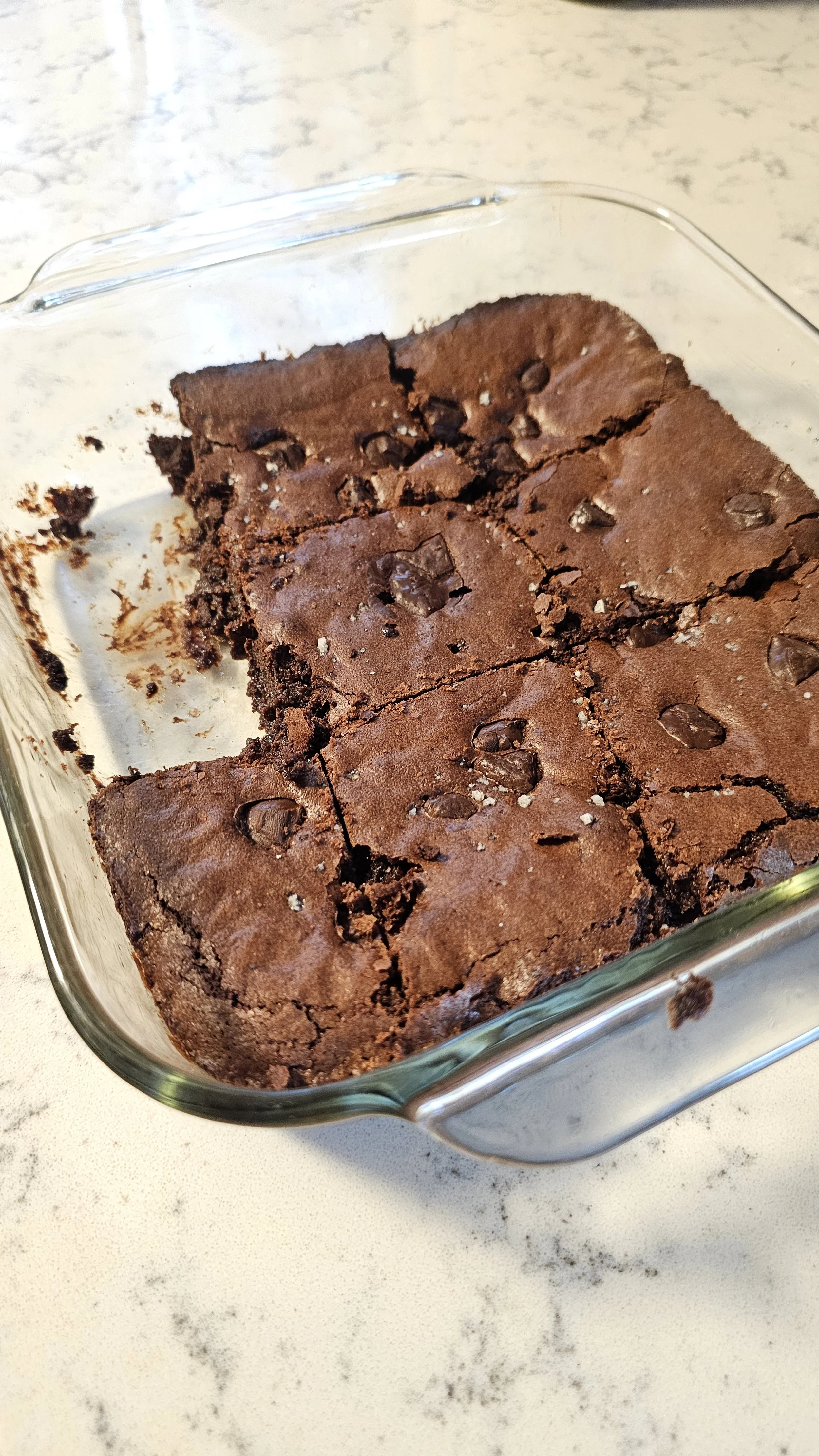 Chocolate Sourdough Discard Brownies