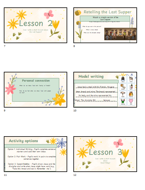 Easter Story Planning