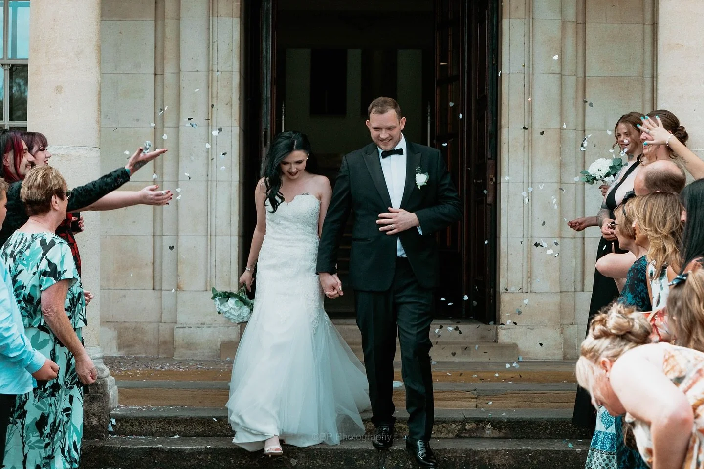 Newlyweds incoming! 🚨
Amy &amp; Jordan!
 
Making their grand escape with confetti flying, cheers all around, and smiles that say it all 🥳

Thank you both for letting me capture such a beautiful, joy-filled day &mdash; an absolute pleasure to docume
