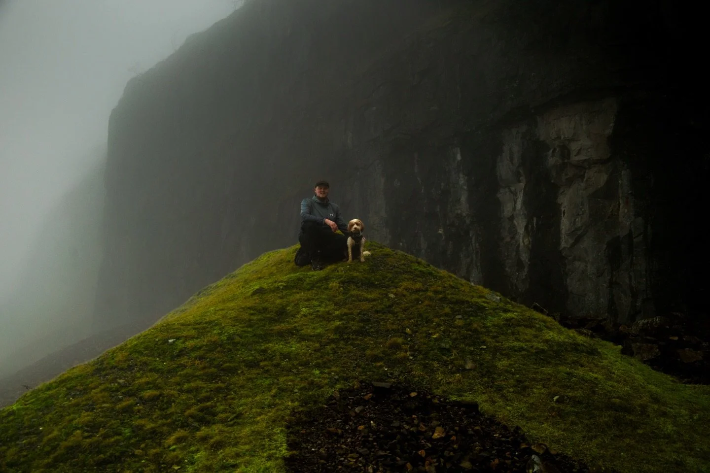 A little bit different. I never normally post photos on this page of myself. Here&rsquo;s a few pictures of myself and my pooch on the hike up Llangattock Trail. 
&bull;
&bull;
&bull;
#photographer #photography #landscape #portrait #cave