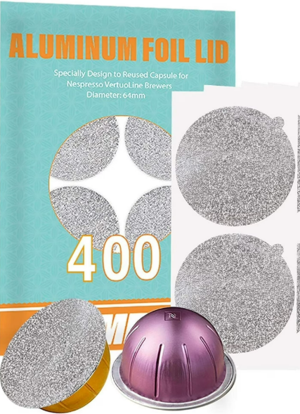 Aluminum Foil Lids for Nespresso Pods