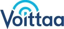 Voittac logo in blue and teal colors with a stylized 'V' and circular design.