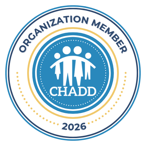 CHADD logo circle with people in the middle connected