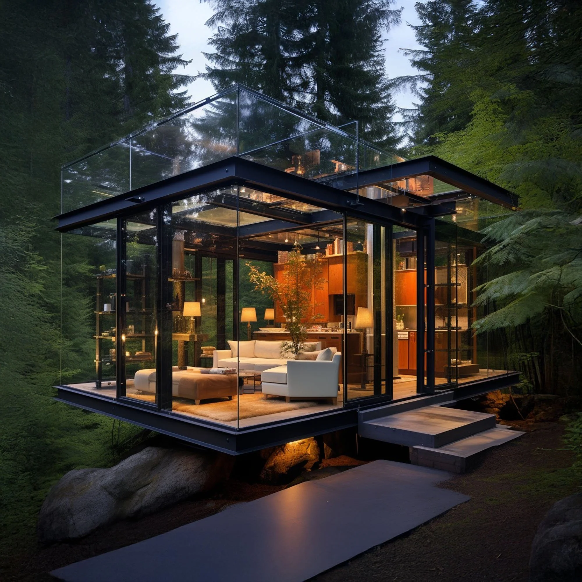 LUXURY PREFAB MINI HOMES
Design led homes reduce size while maximizing taste efficiency and flexibility.
→ People are not downsizing ambition. They're redefining 'having it all' in a constrained world.