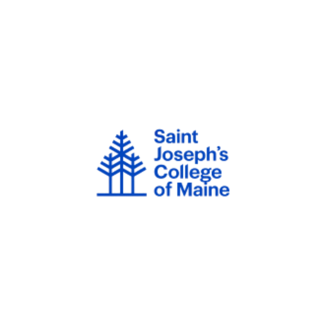 Blue logo for Saint Joesph's College of Maine.