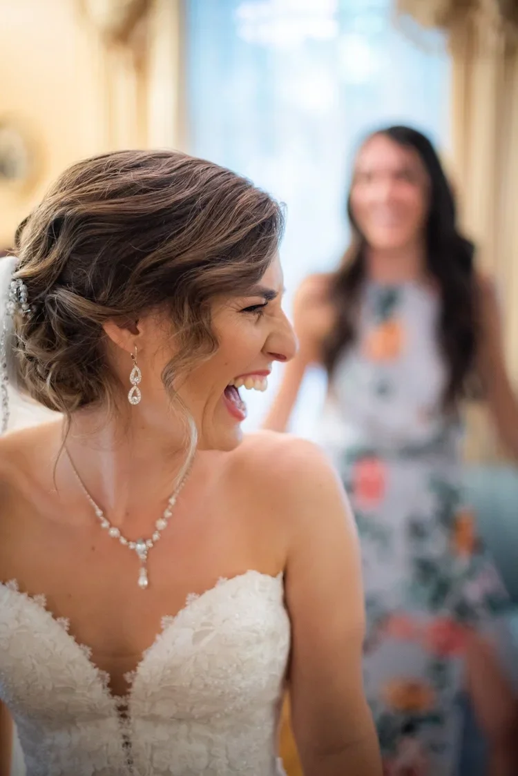 Bridesmaids see bridal makeup by Kelly Mendoza from Hair Skin Club in San Luis Obispo