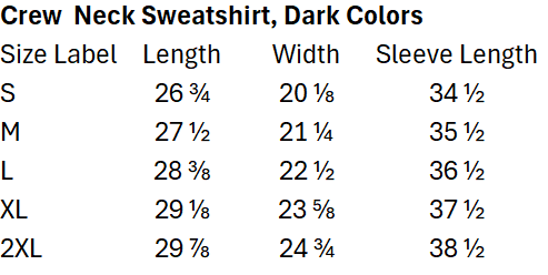 Crew Neck Sweatshirt, Dark Colors.png