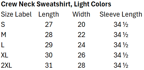 Crew Neck Sweatshirt, Light Colors.png