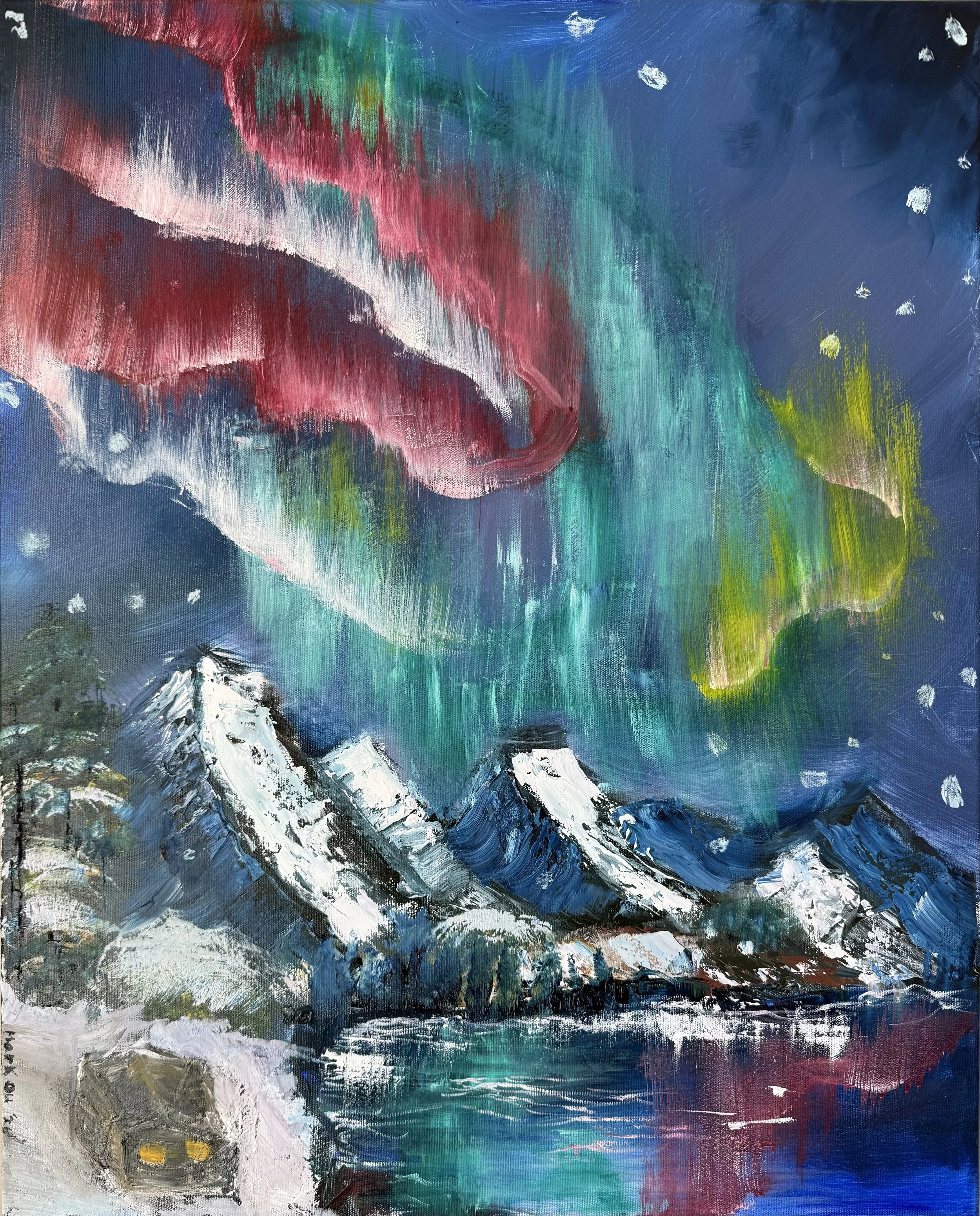 Winter Aurora, 2026
Oil on Canvas, 24''x30''