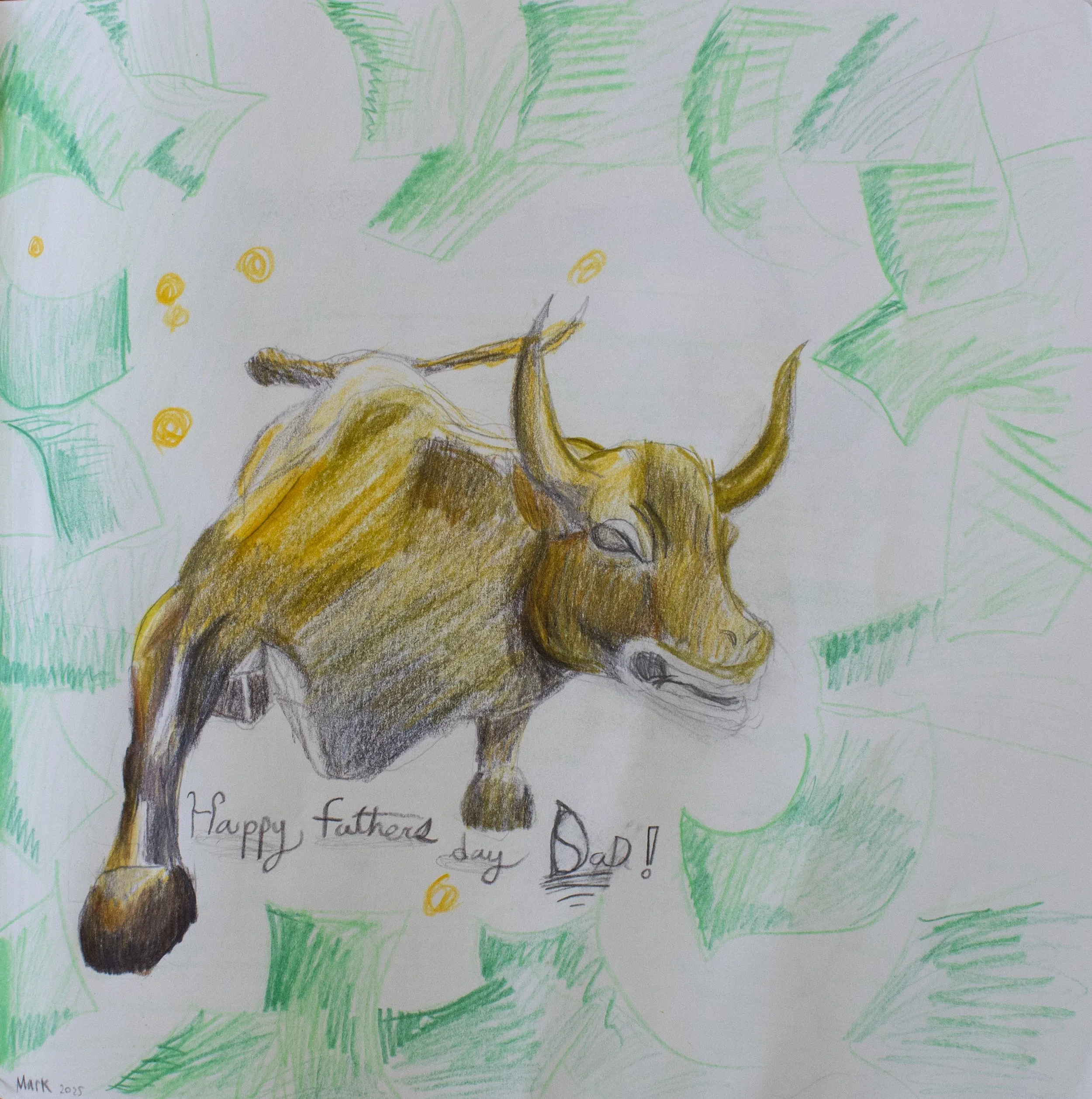 Colored pencil and graphite on paper, 2025
