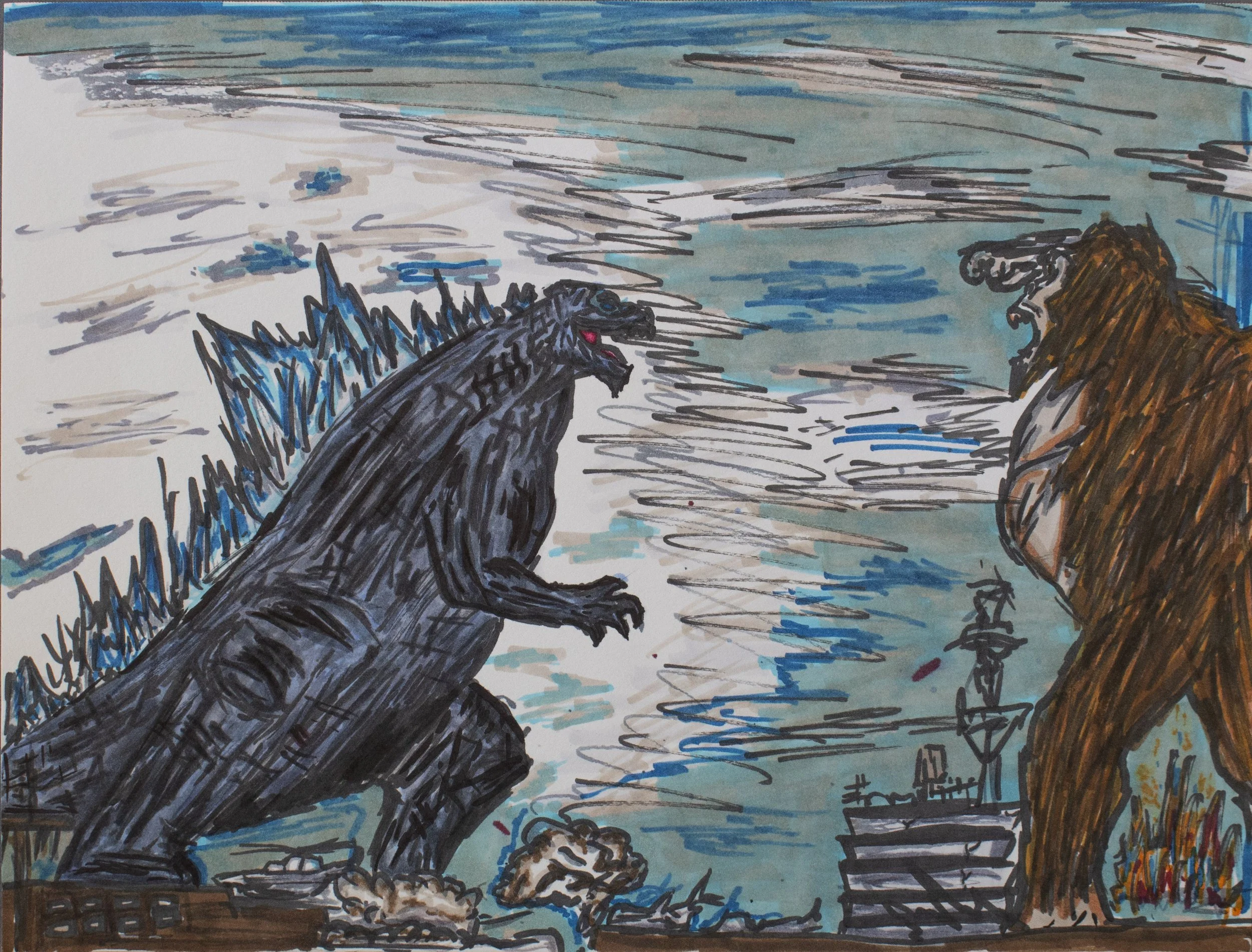Marker on paper, 2023
