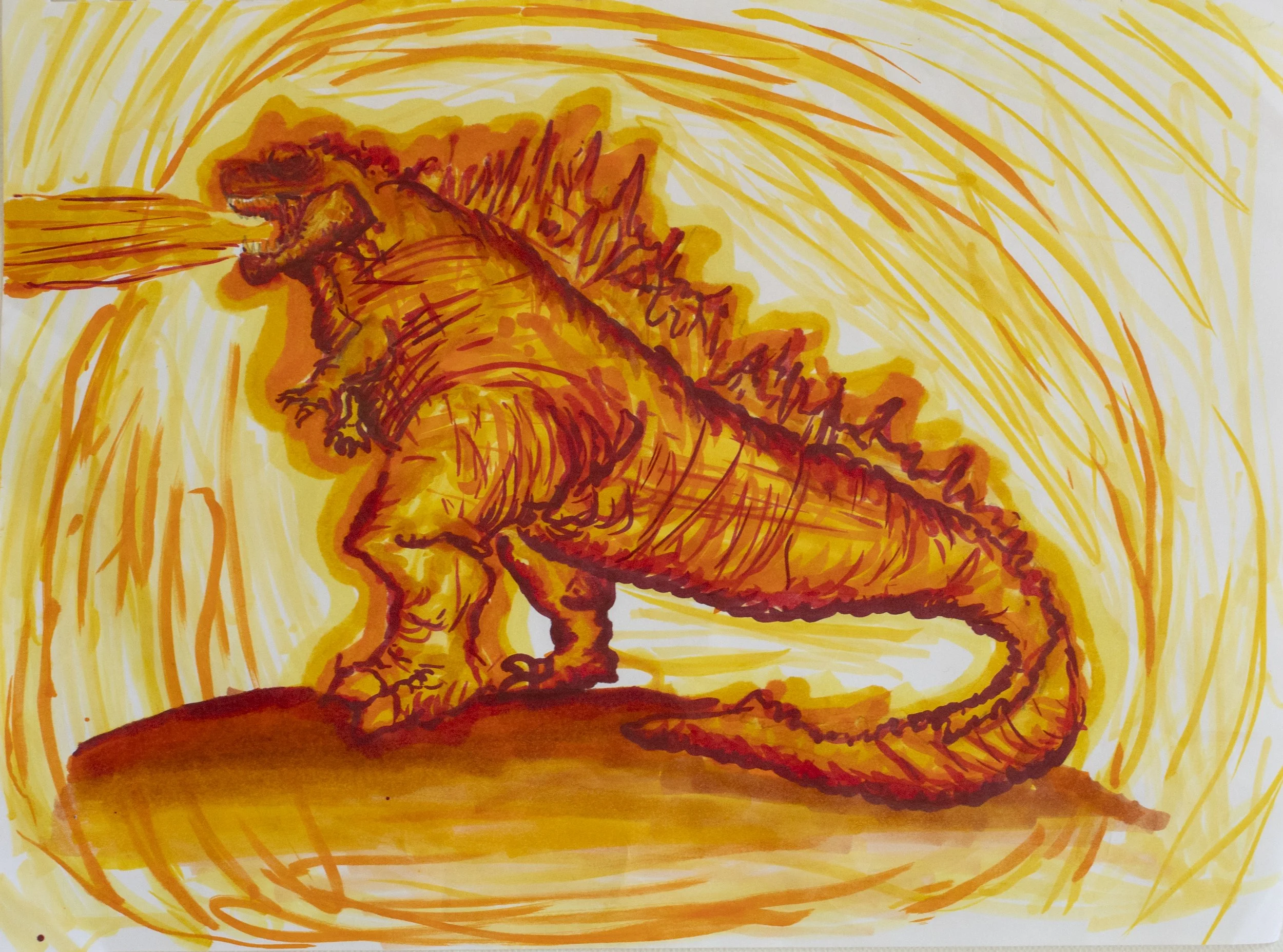 Marker on paper, 2022