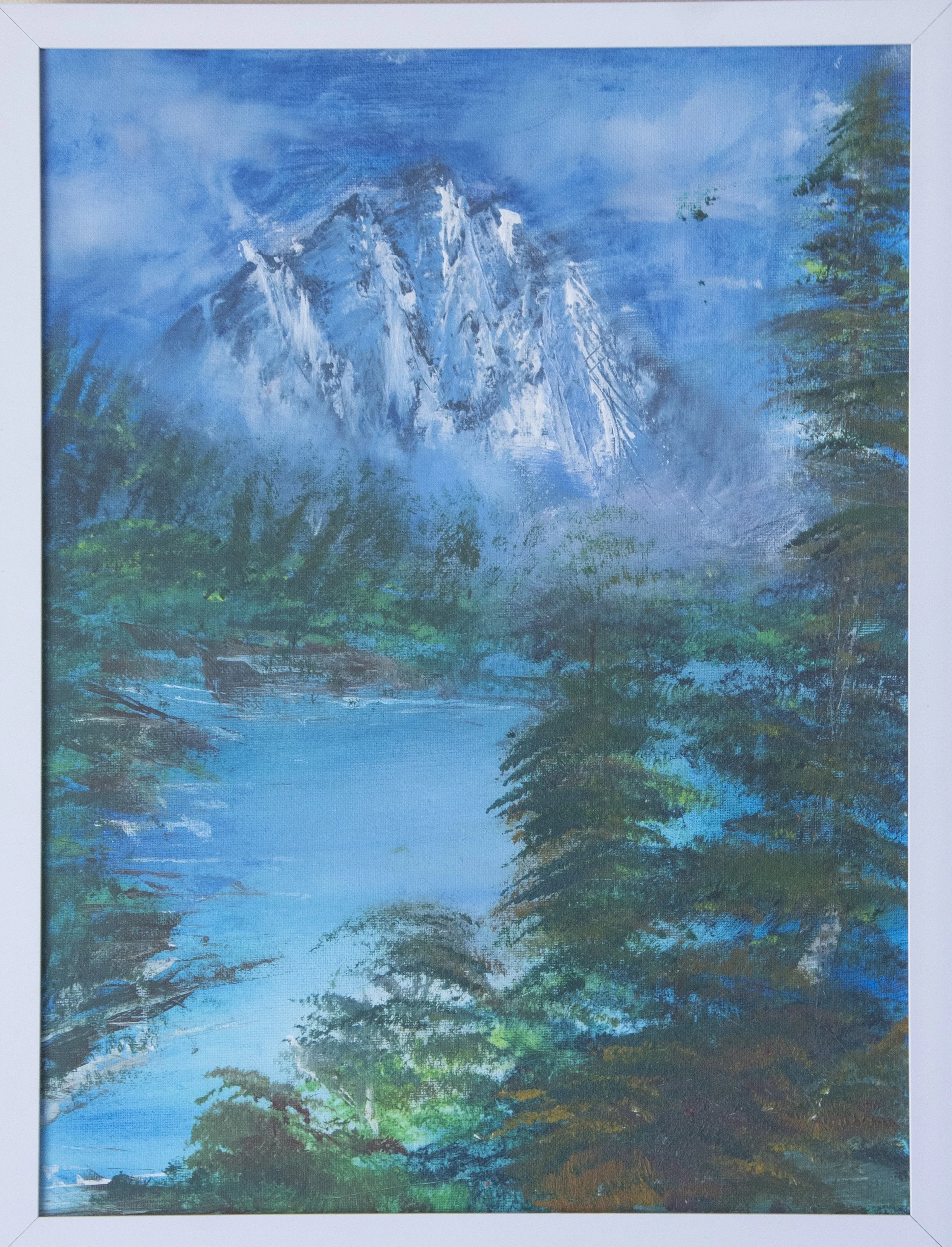Early Winter Mountain, Oil on Canvas, 12''x16'', 2023