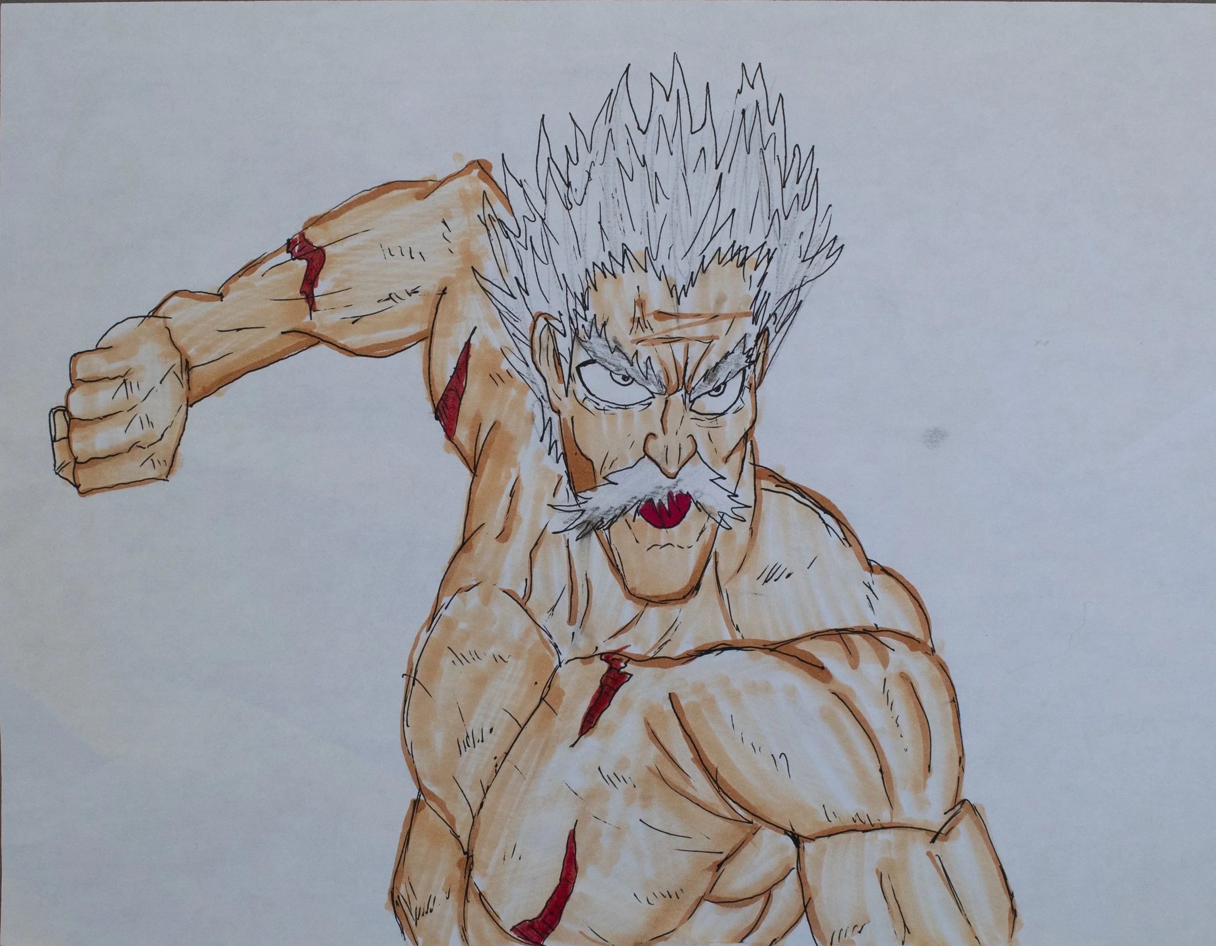 Marker and pen on paper, 2024
