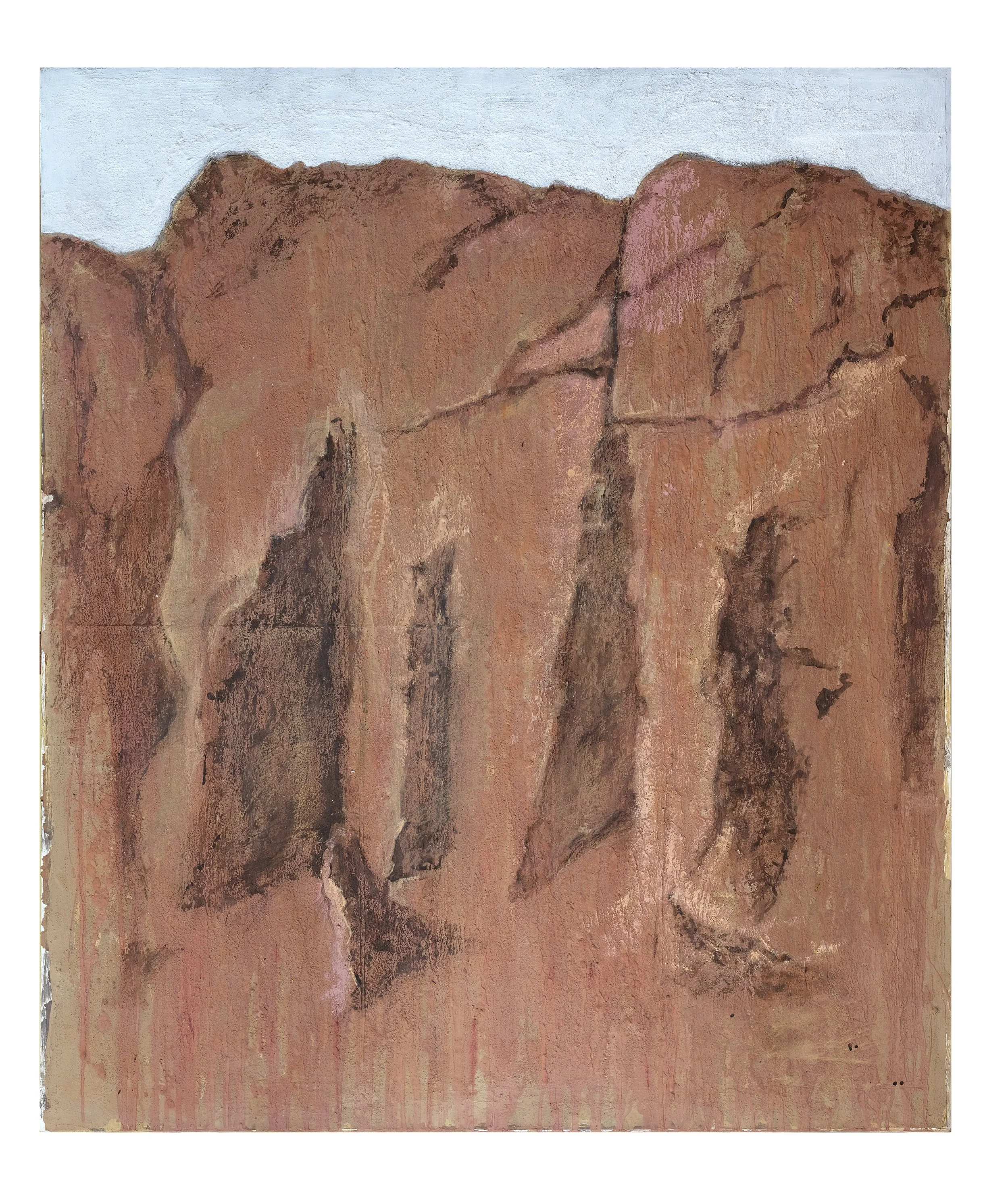 Fessure di roccia, 2026;  tecnica mista su tela, cm 150 x 130