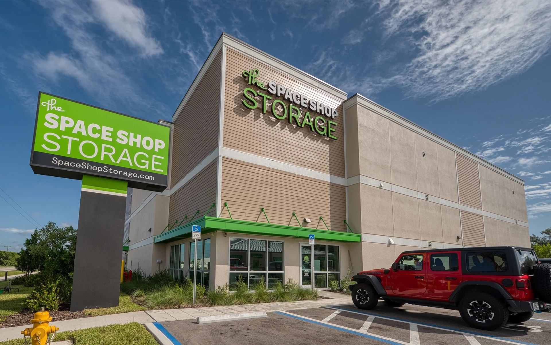 Space Shop Monument Sign