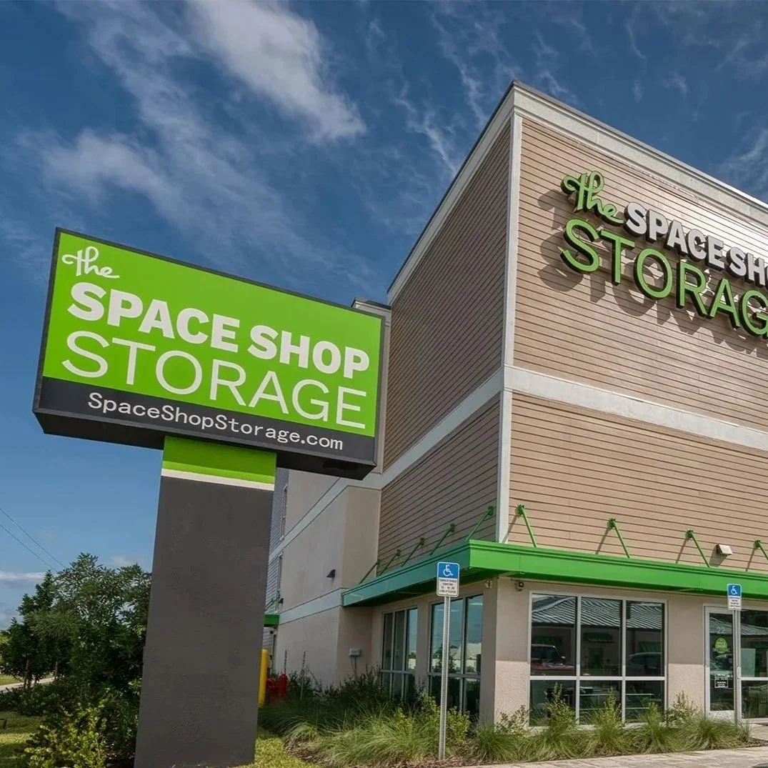 Space Shop Monument Sign