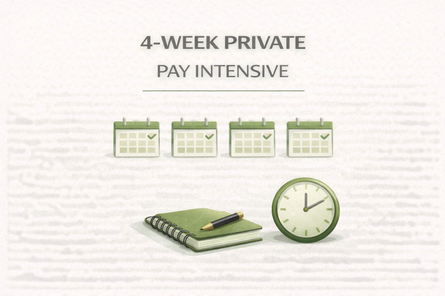4 Week Private Pay Intensive