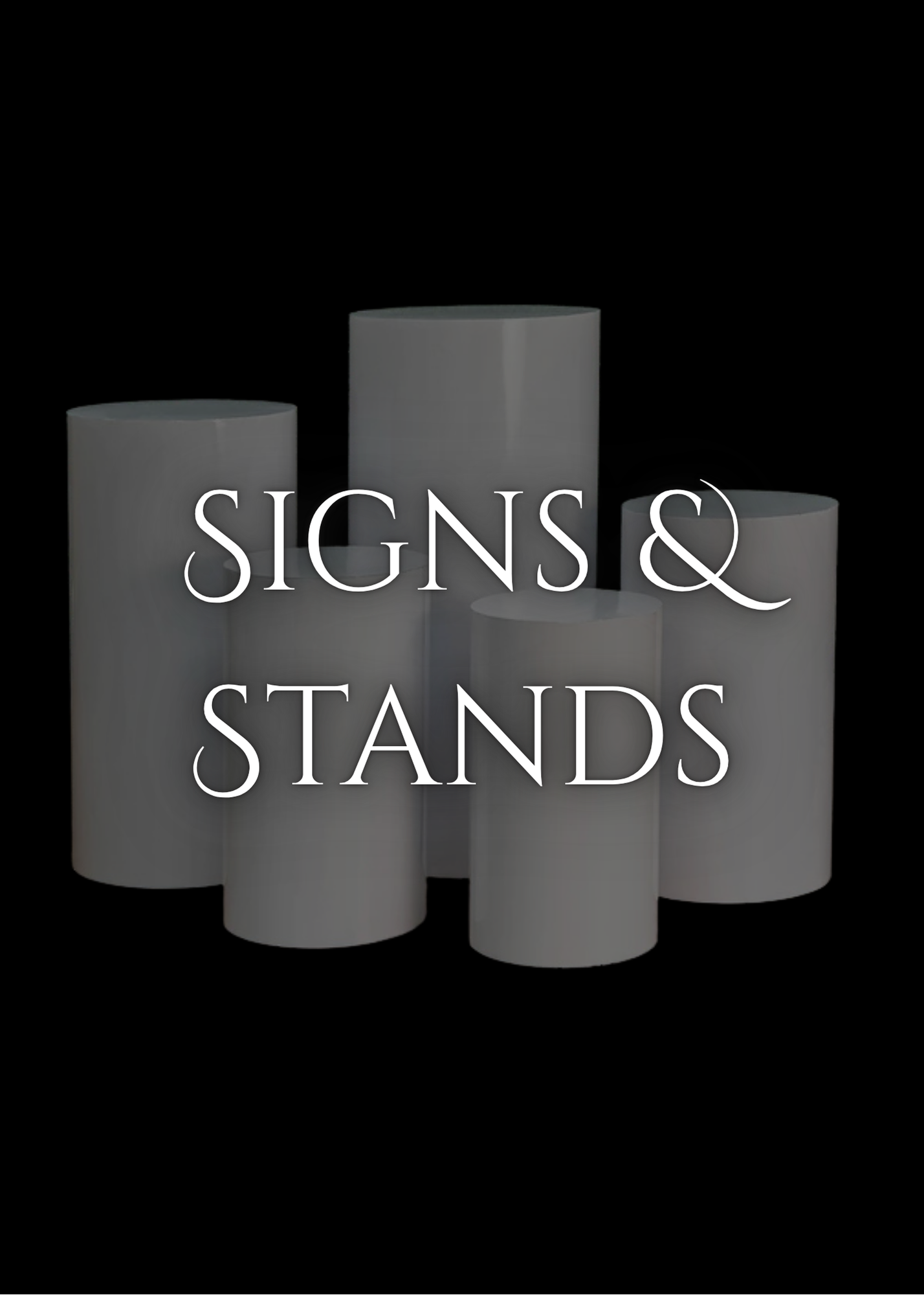 wedding decor easel pedestal rentals Louisville KY