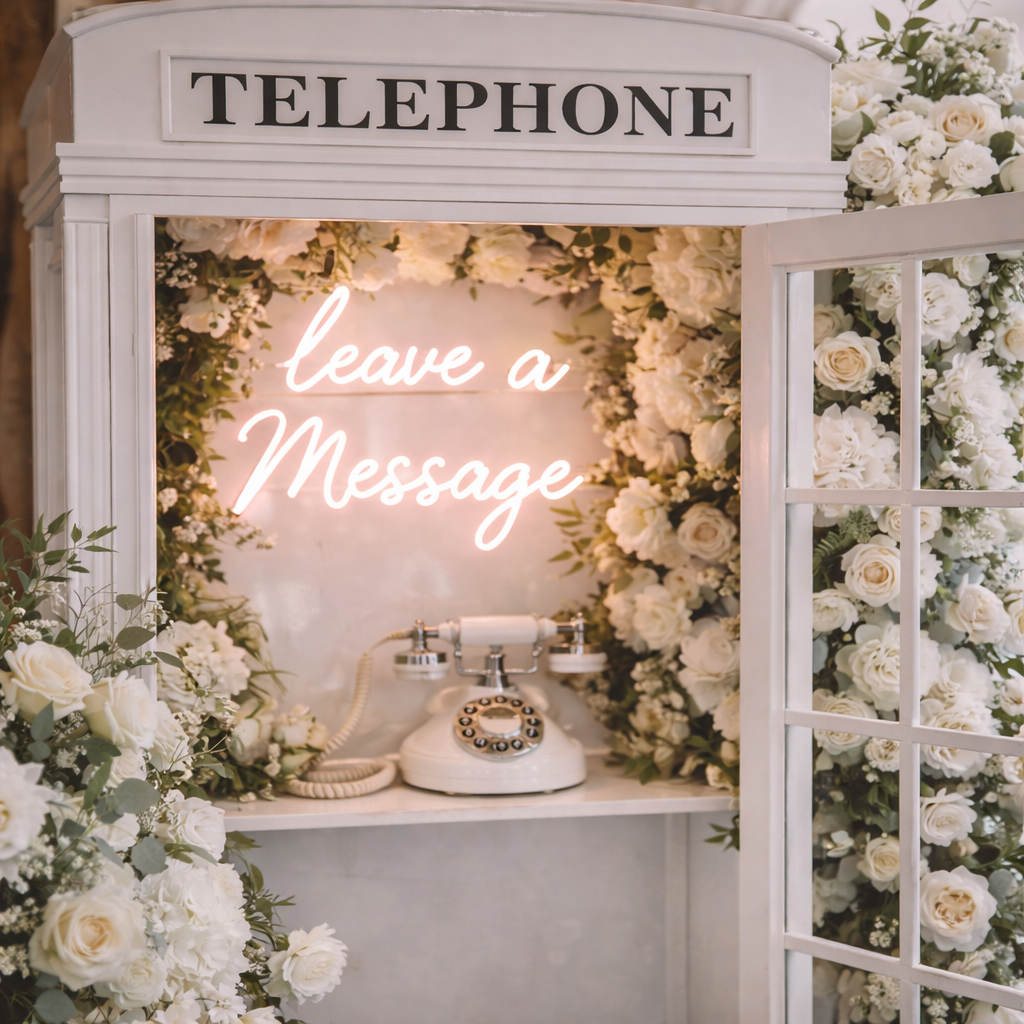 evently audio guest book telephone booth london phone booth